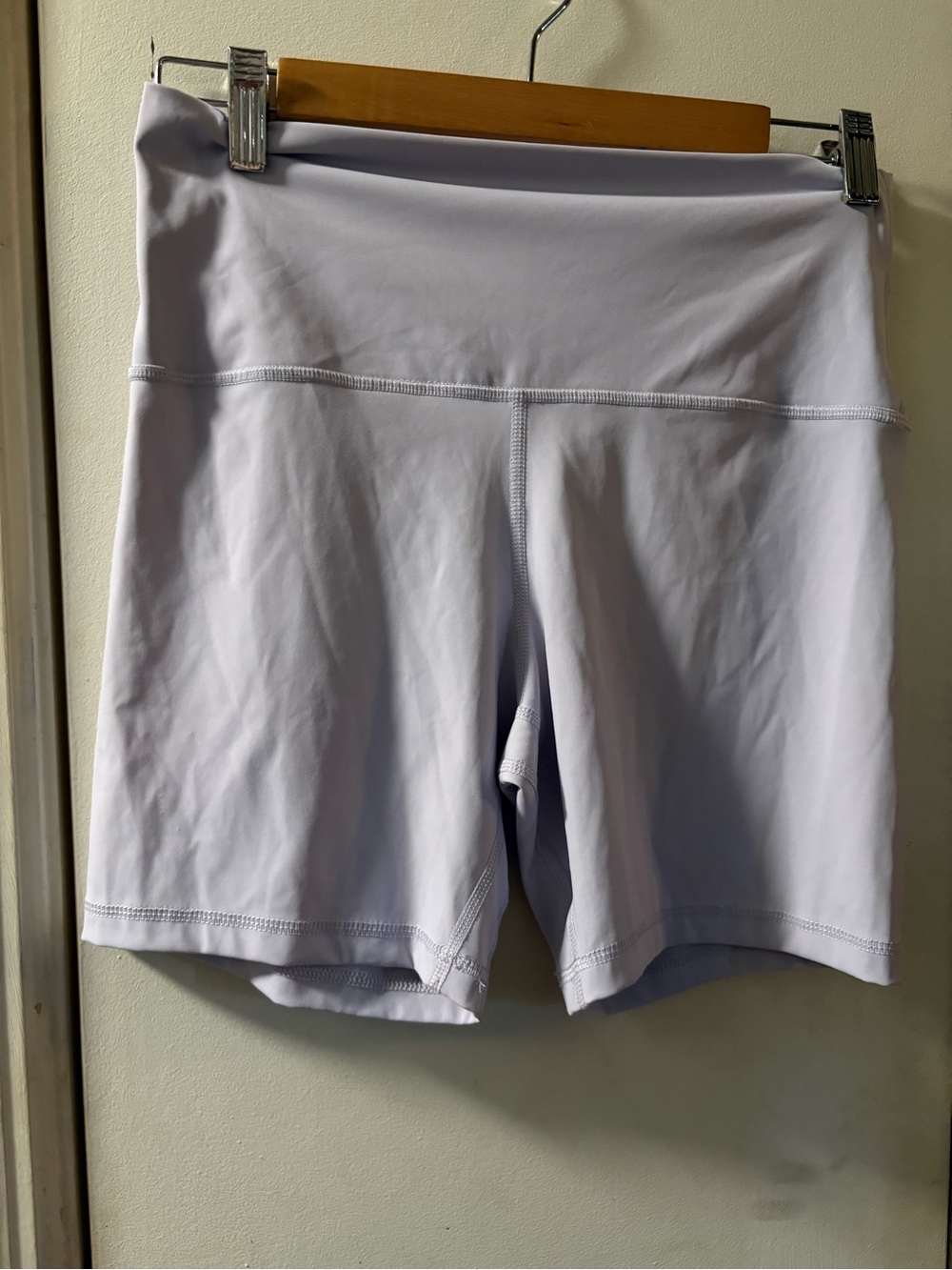 FIESTAR High-Rise Light Lavender Bike Shorts size Large